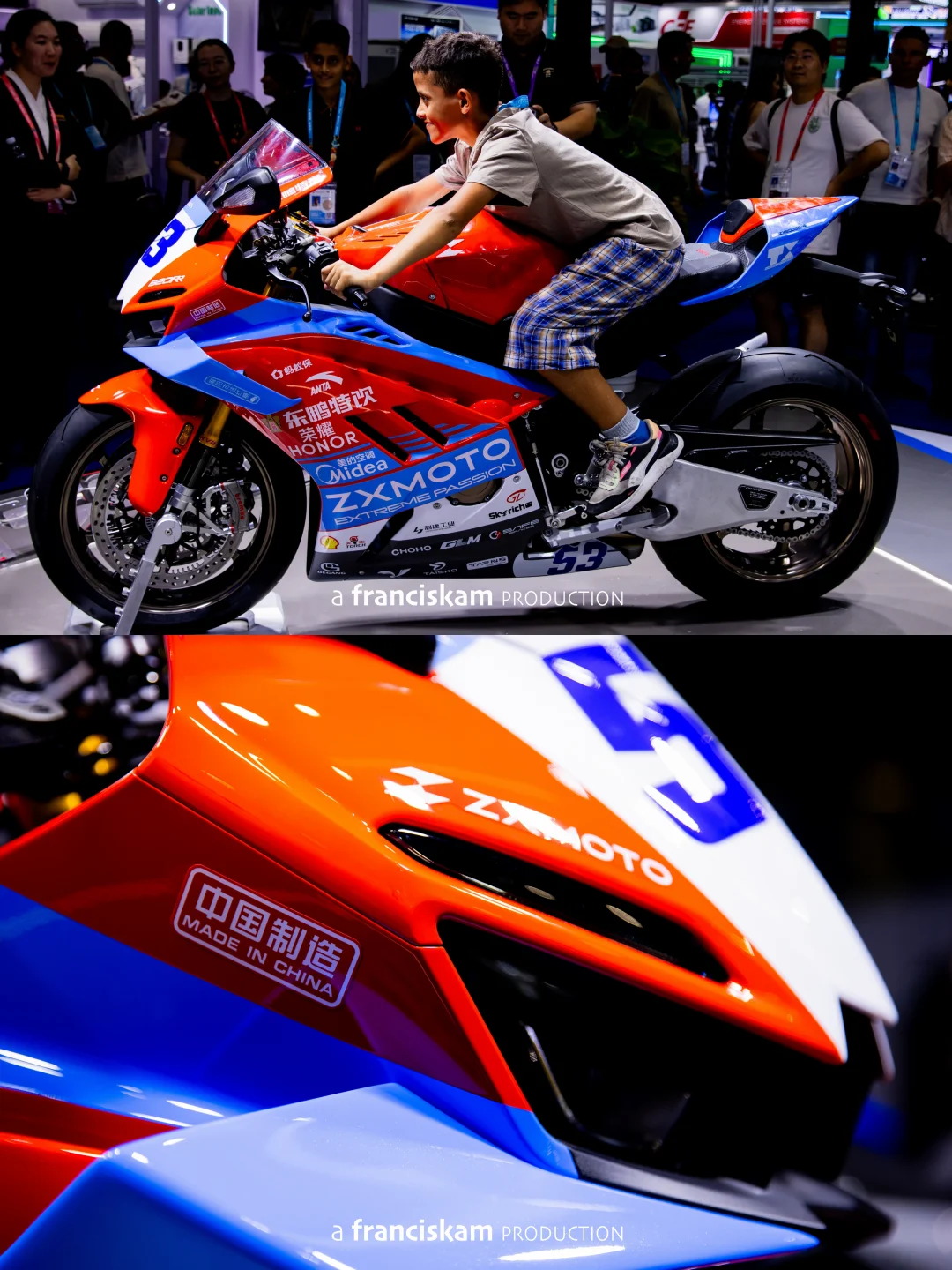 打卡140广交会一期C区顶流 🏍️ 张雪机车