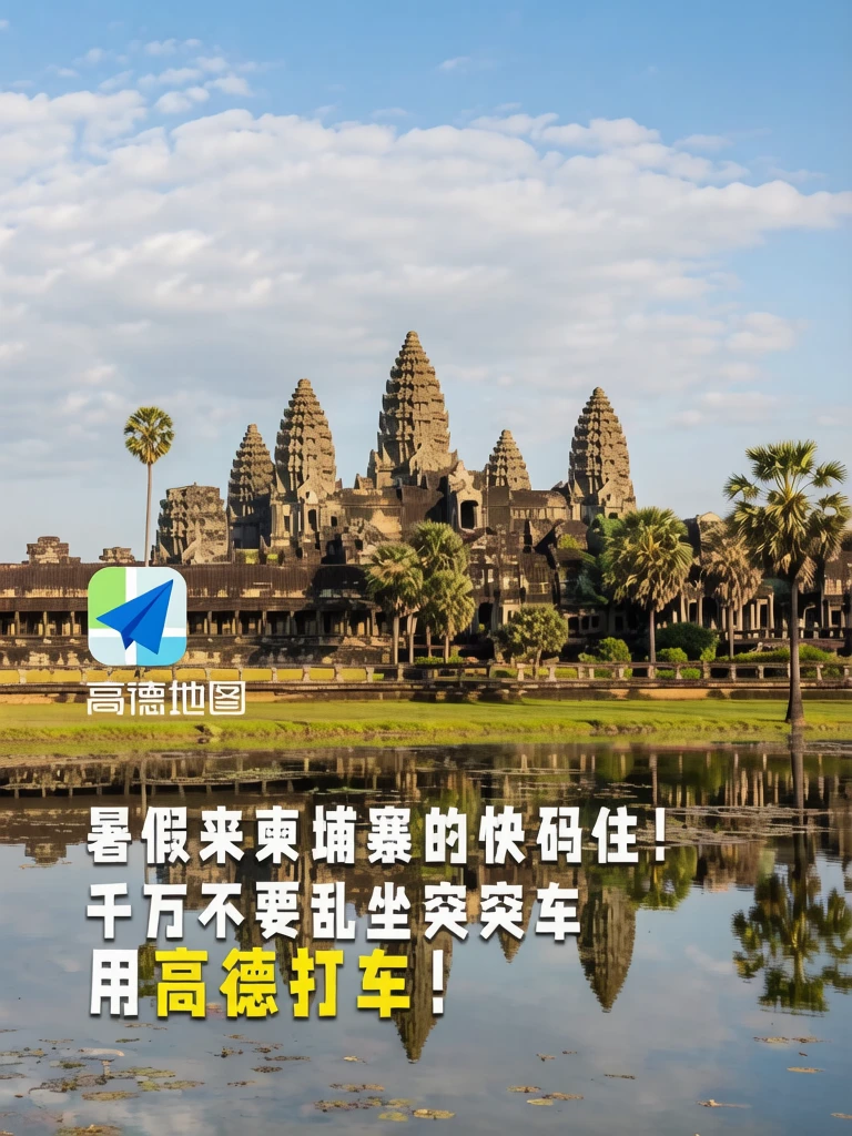 90 后女生吴哥窟历险记｜还好有高德打车