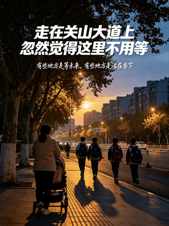 ：走在关山大道上，忽然觉得这里不用等