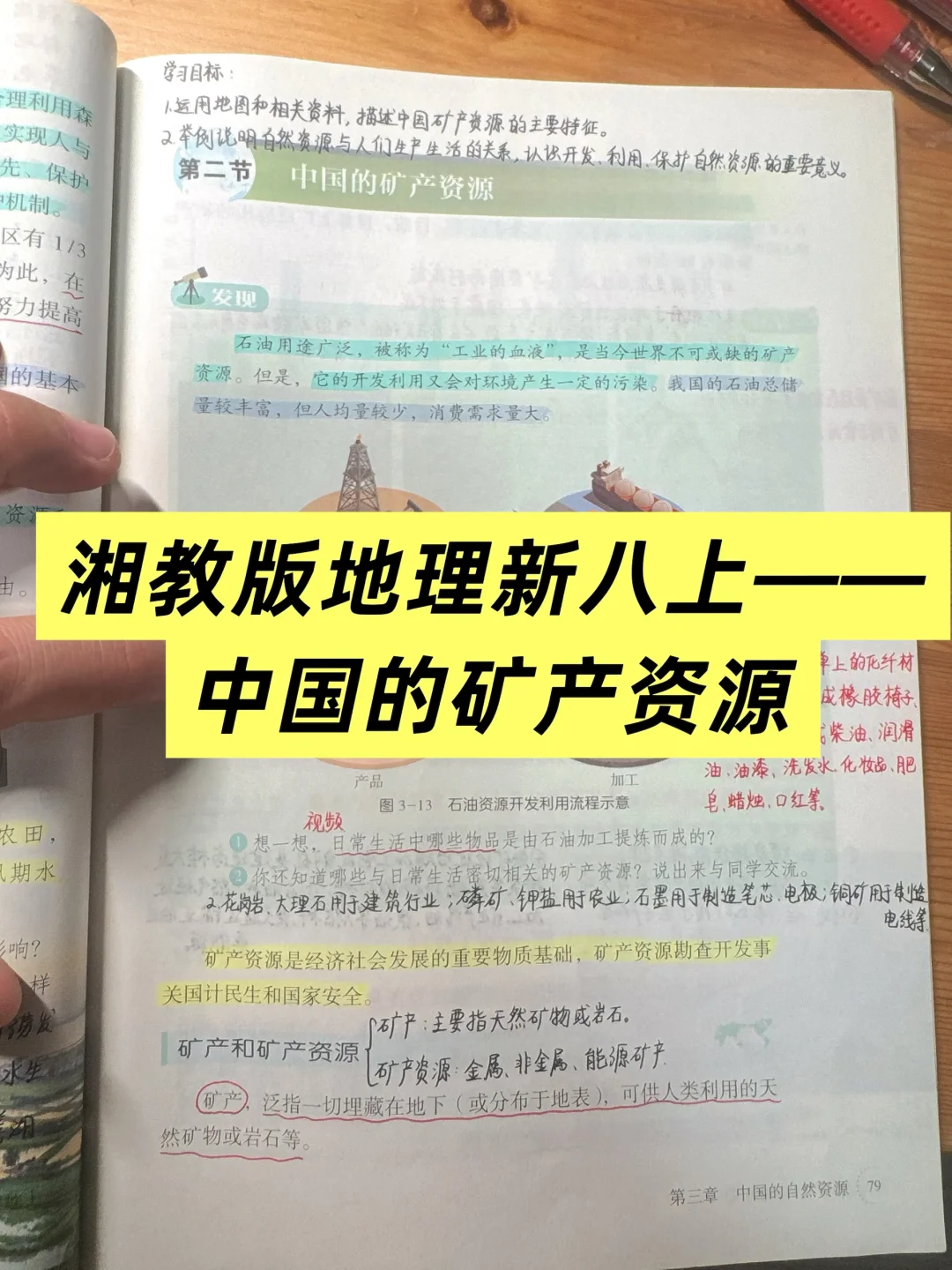 湘教版地理新八上笔记——中国的矿产资源