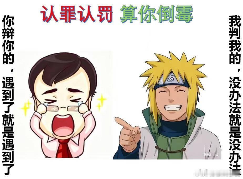 “认罪认罚，算你倒霉”、“遇到了就是遇到了，没办法就是没办法”……好图收藏 ​