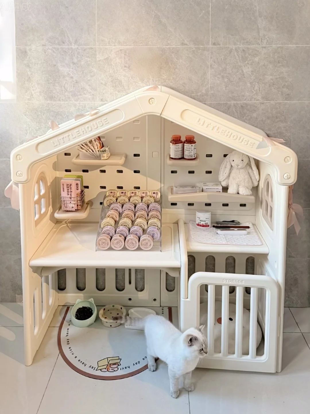 不知道，咪的别墅改造很曼妙🐈