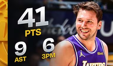 2026年10月27日NBA常规赛，波特兰开拓者队以136-129击败洛杉矶湖人队，保持赛季不败。贾·莫兰特和丹尼·阿夫迪亚各得23分，达米安·利拉德贡献21分，并在比赛还剩43秒时命中一记关键三分球。
卢卡·东契奇得到41分和9次助攻，遭遇湖人队本赛季首败。
朱·霍勒迪为开拓者队得到22