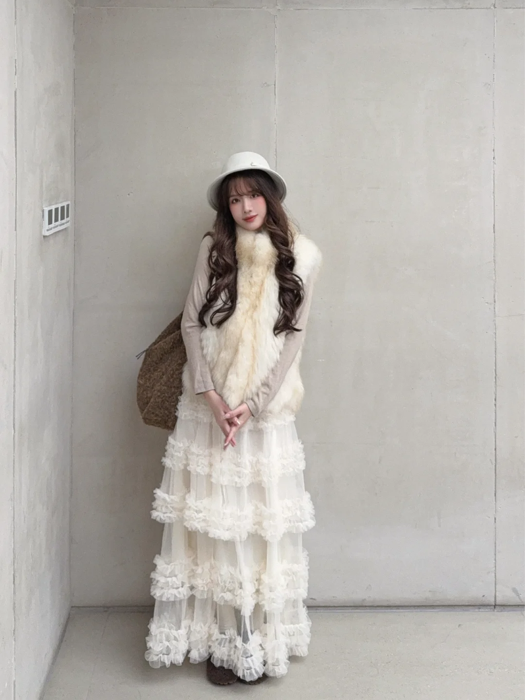 皮草马甲搭配思路✖️5 🧁₊⁺♡̶♡̶♡̶♡̶₊⁺