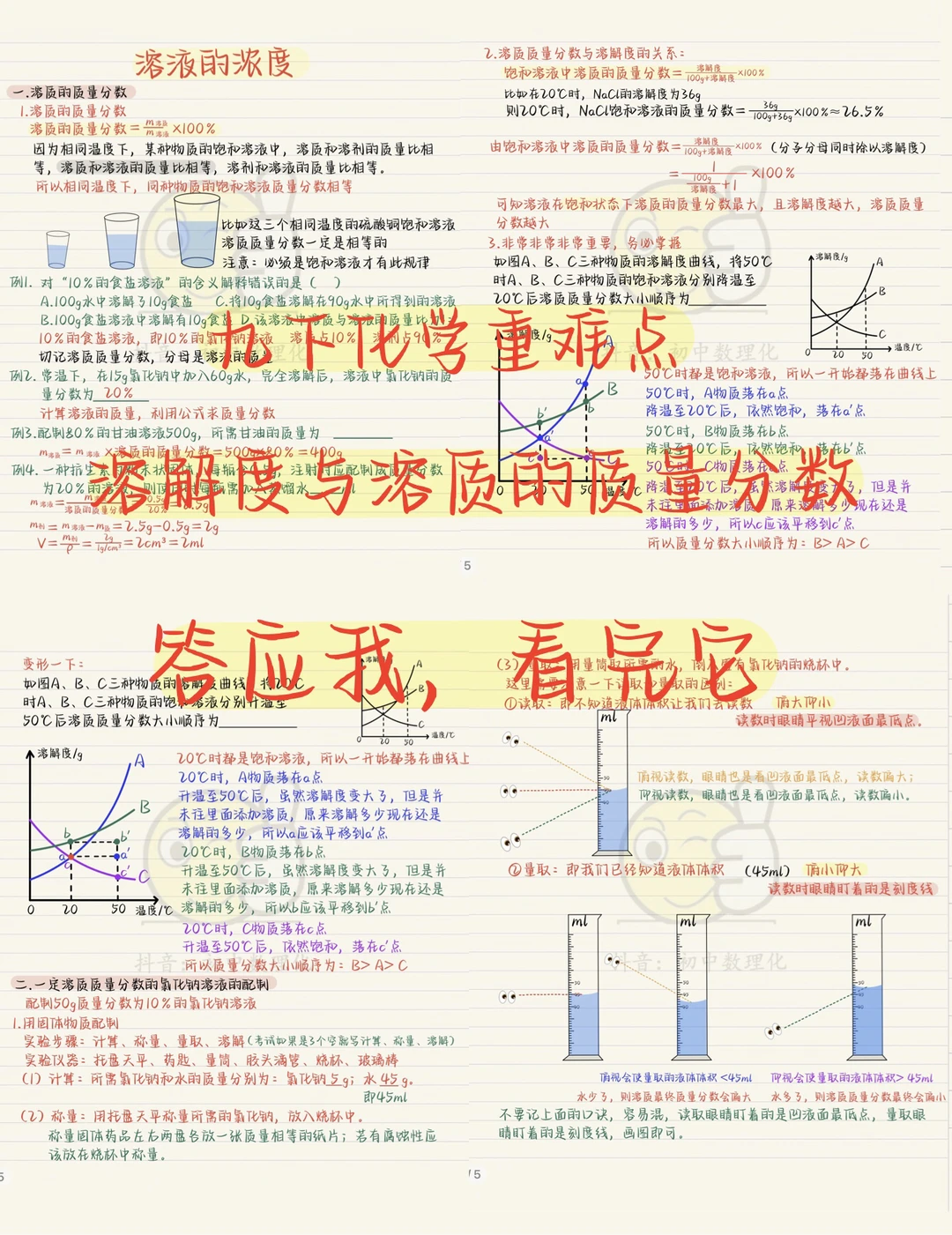 中考化学：务必❗务必❗务必❗看完它❗很重要❗