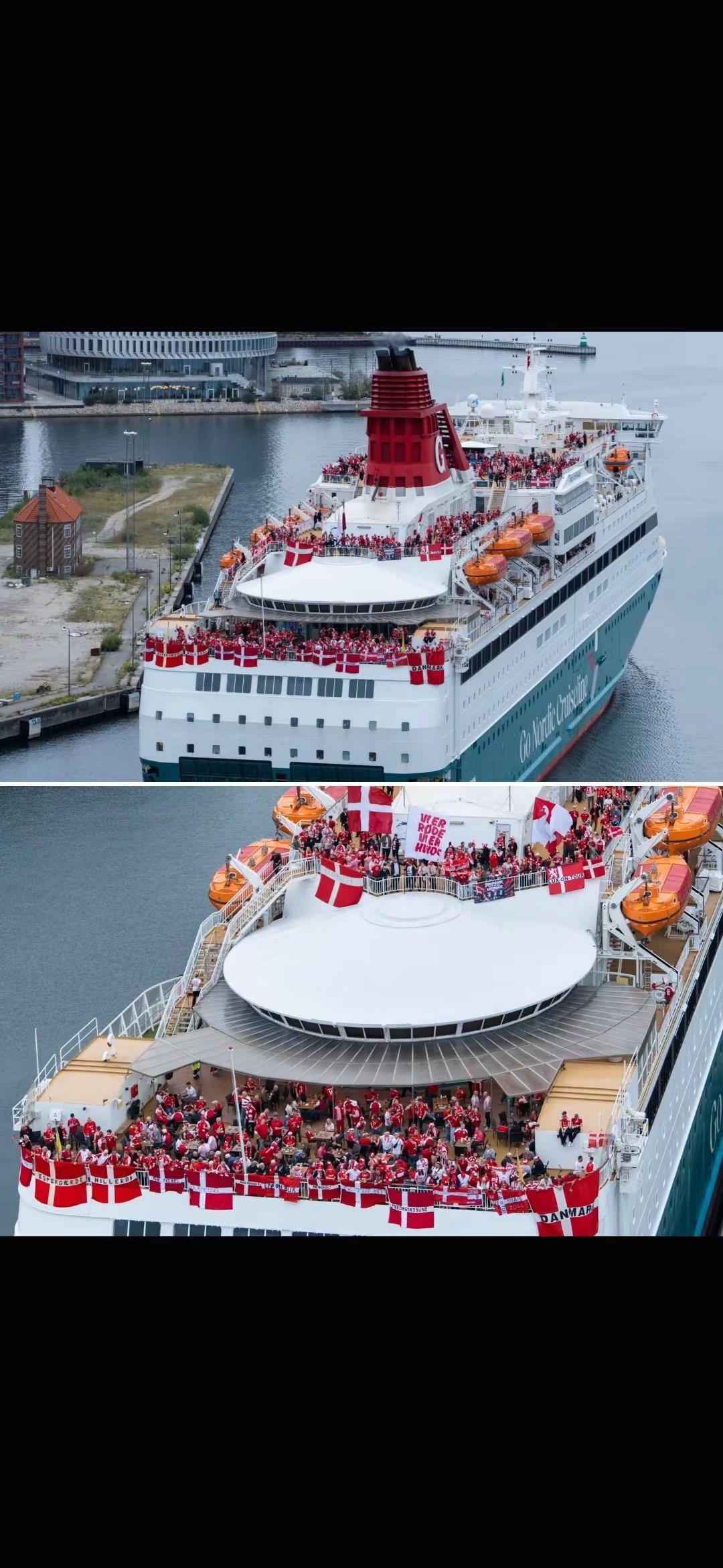 ⚽️短闻。🇩🇰🚢🇳🇴 丹麦球迷包下一整艘游轮，支持他们在挪威的国家联赛的比赛。现在这就是怎么做客场旅行！🤯足球 足球的魅力 球迷 热爱