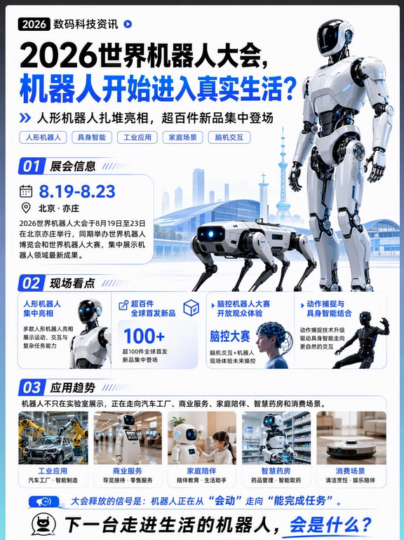 2026世界机器人大会、机器人开始进入真实生