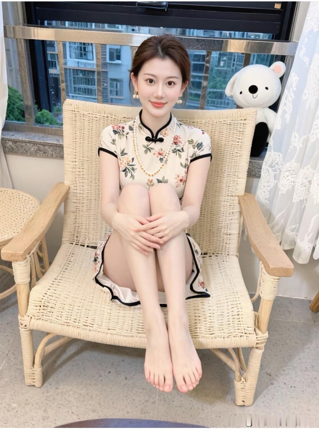 这一位美女好漂亮啊，自然、大方、知性，优雅气质，看起来特别有星范，比杨...