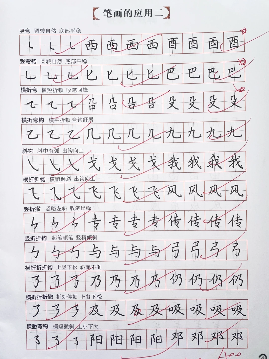 笔画的应用，慢慢也就习惯了