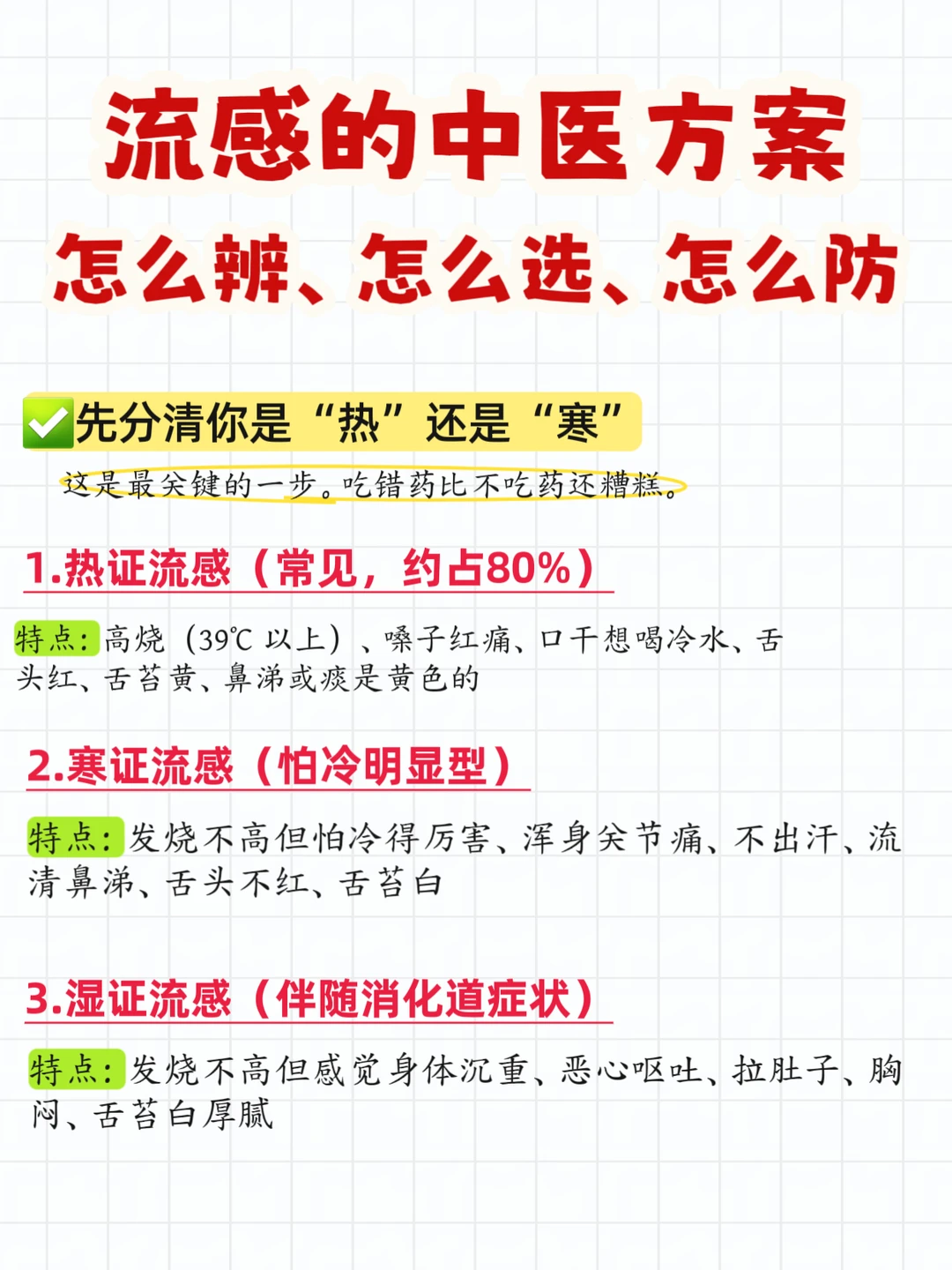 流感中医应对方案：怎么辨、怎么选