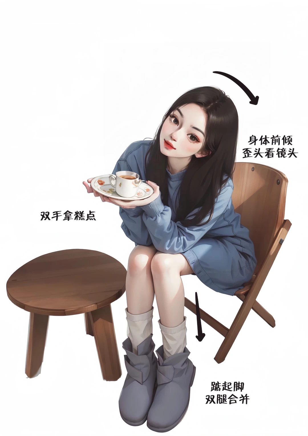 九个万能坐姿拍照姿势💓谁拍谁好看～