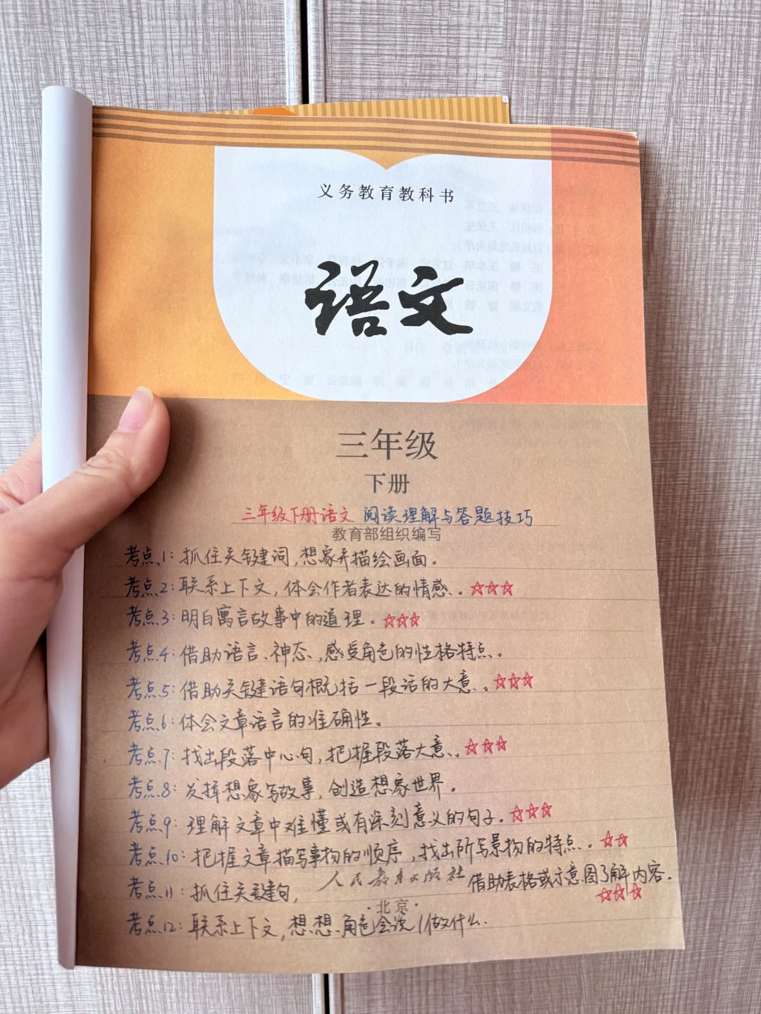 刚给学生们整理好的三下阅读理解答题技巧