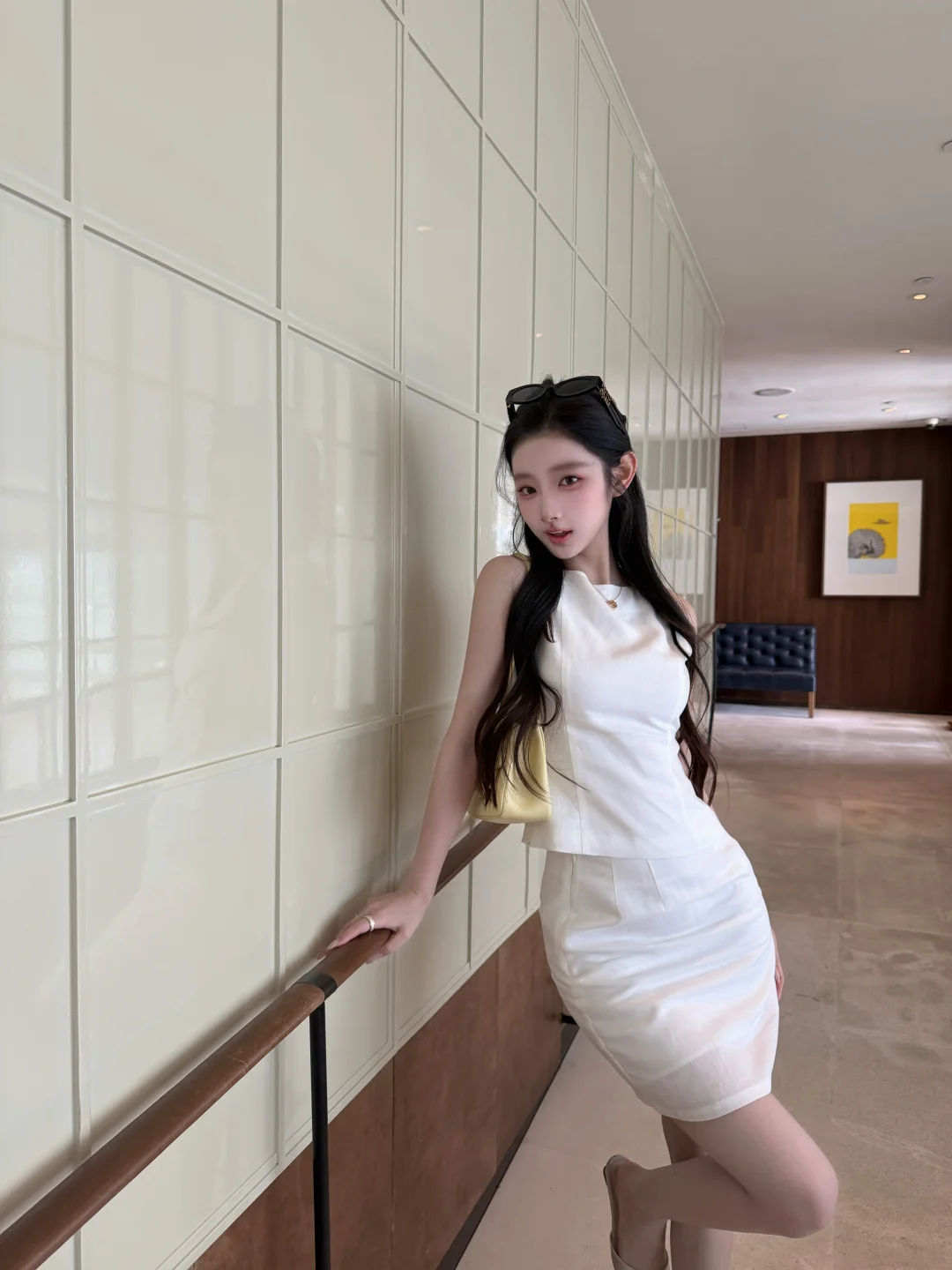 all white亚麻套装~