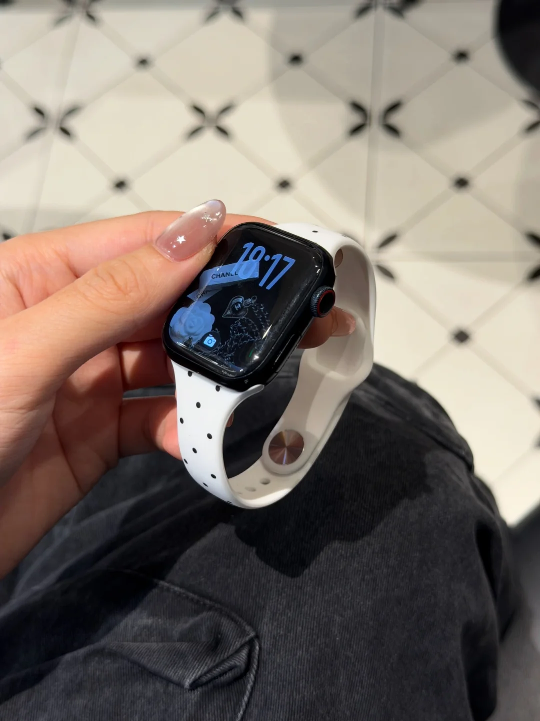 ✶🤍‧₊˚AppleWatch韩感波点美美萌!!