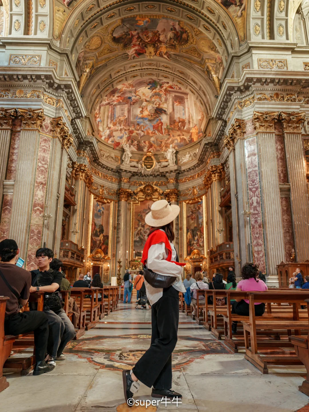 罗马最美镜子教堂🇮🇹300年前裸眼3D壁画‼️
