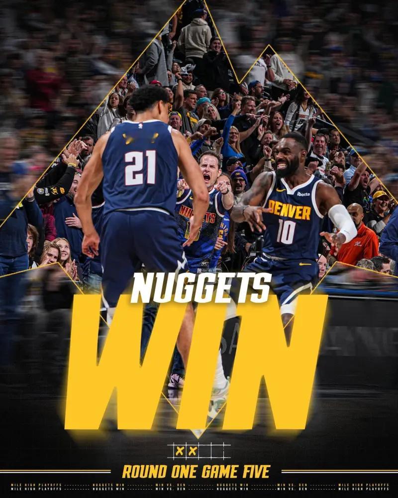 掘金终于醒了！G5狂胜森林狼，约老师三双+搞笑操作 🤣 1-3落后→...