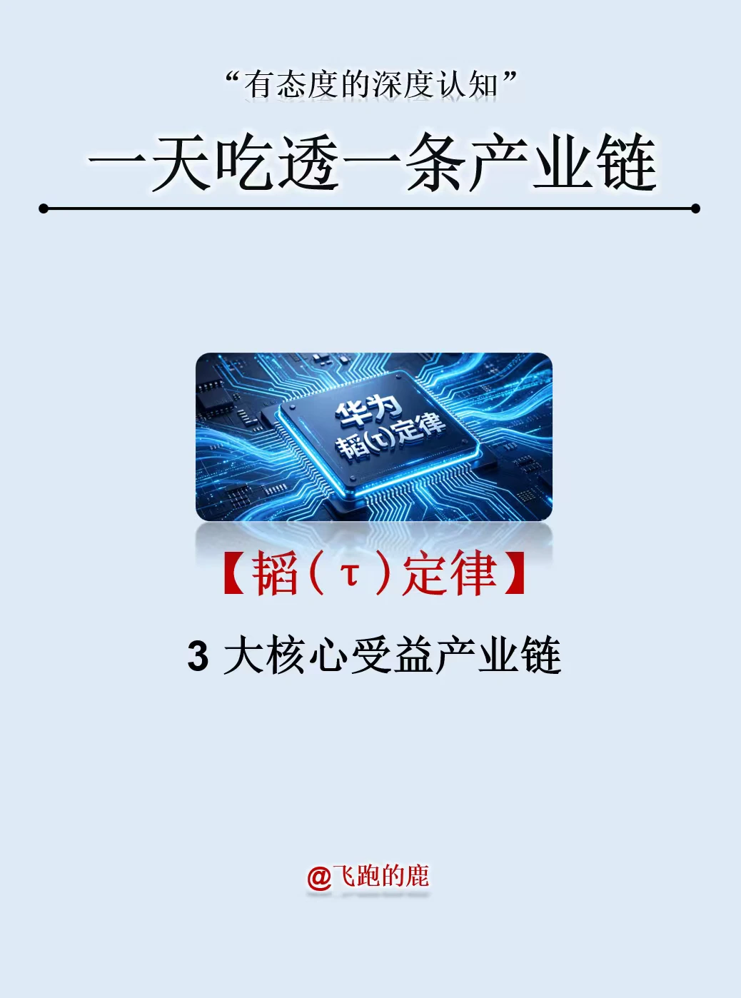 一天吃透华为【韬(τ)定律】3 大核心受益产业