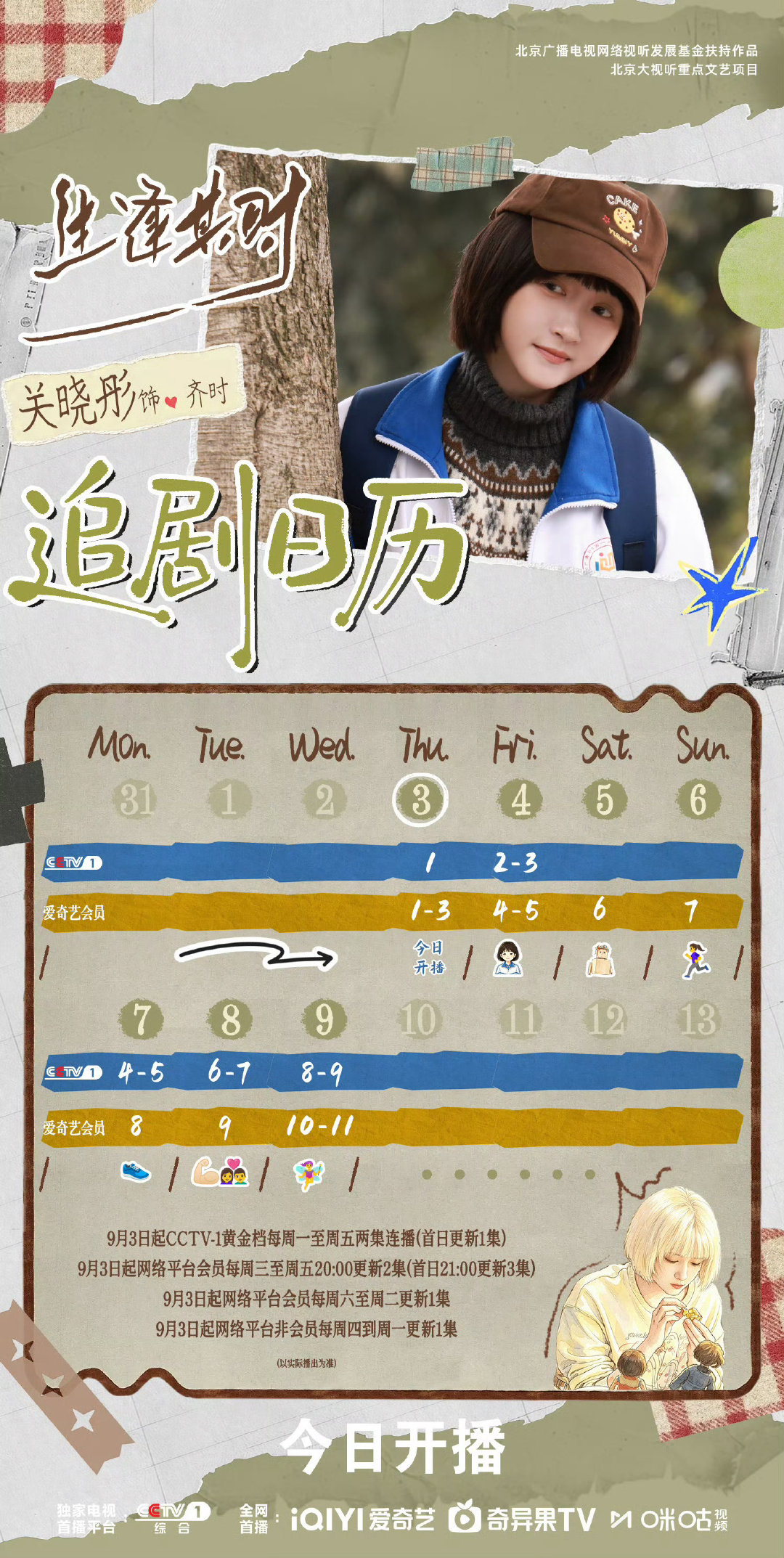 #关晓彤19岁就上身祖海高定了#都来看《生逢其时》，看我们小太阳女主齐时 ​