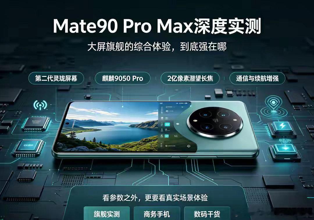 华为Mate90 Pro Max深度实测：不负大杯定位，Mate系列新高峰 ​