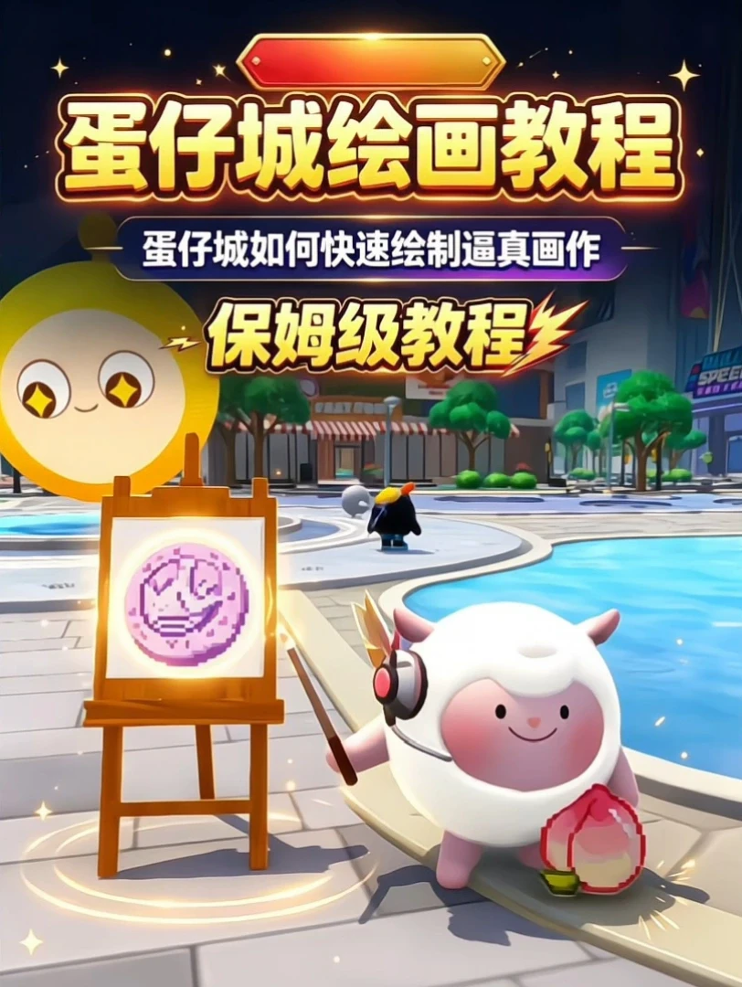 蛋仔城绘画画板详细玩法教程【速成攻略】