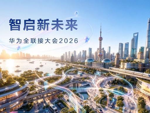 华为全联接大会 2026（HUAWEI CONNECT 2026）
- 举办地点：上海世博展览馆 + 世博中心
- 时间：9 月 17 日 —9 月 19 日（今日开幕，第十一届）
- 大会主题：“智启新未来”华为
- 核心主线：围绕“全面智能化战略”，聚焦 AI 算力底座建设、行业智能化落地、开源生态共建。
• 七大战略方向：华为副董 ​