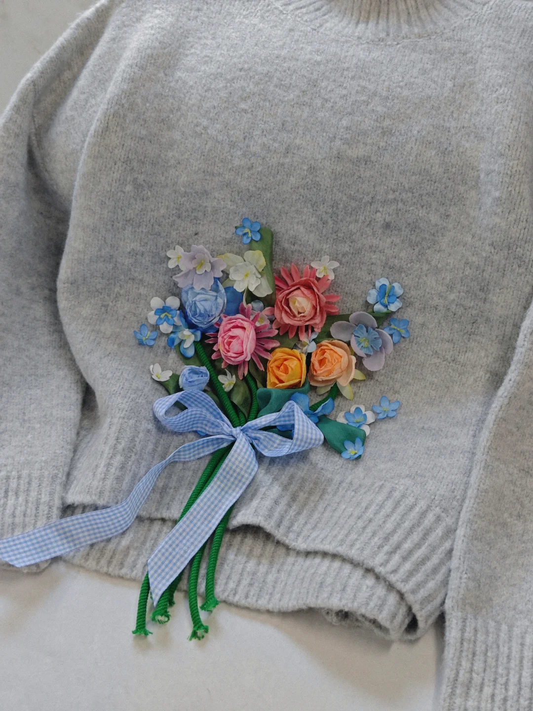 我做了一束花💙