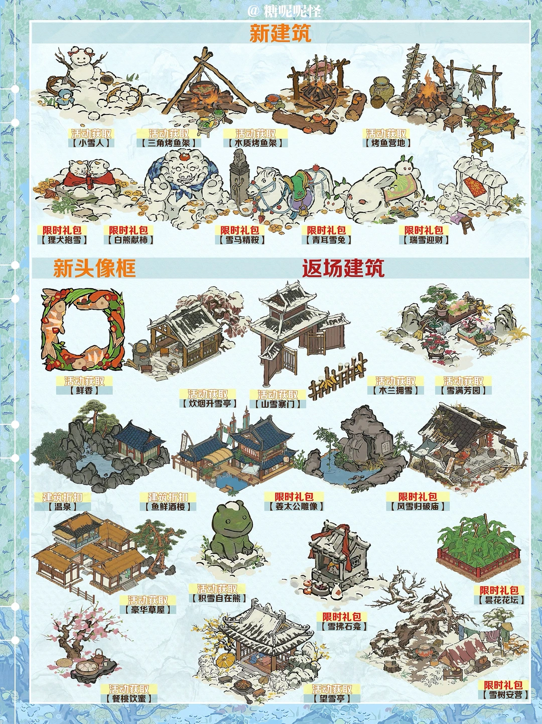 今日起（1月4日）江南百景图活动一览图‼️