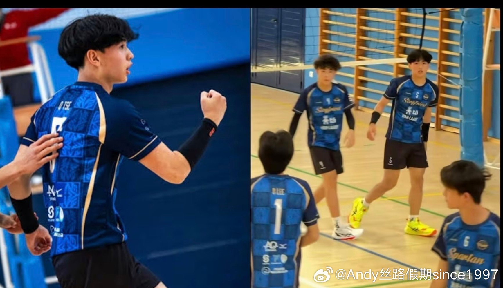 在校任排球队长，张柏芝16岁二儿子183cm近照曝光！长大后的他，越来越像妈妈张柏芝。

张柏芝与谢霆锋的两个儿子一直备受关注。继19岁的Lucas因帅气外形频频登上热搜后，如今16岁的二儿子谢振南（Quintus）也因一组排球场近照引起网友热议。

照片中的谢振南留着卷发，身穿排球队服，身材明显长高、壮 ​