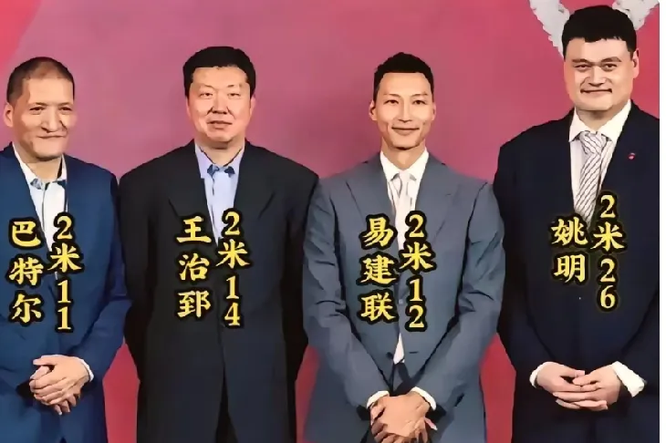 中国篮球四大巨人：2米1以上的传奇，谁是你心中的NO.1？  姚明、王...