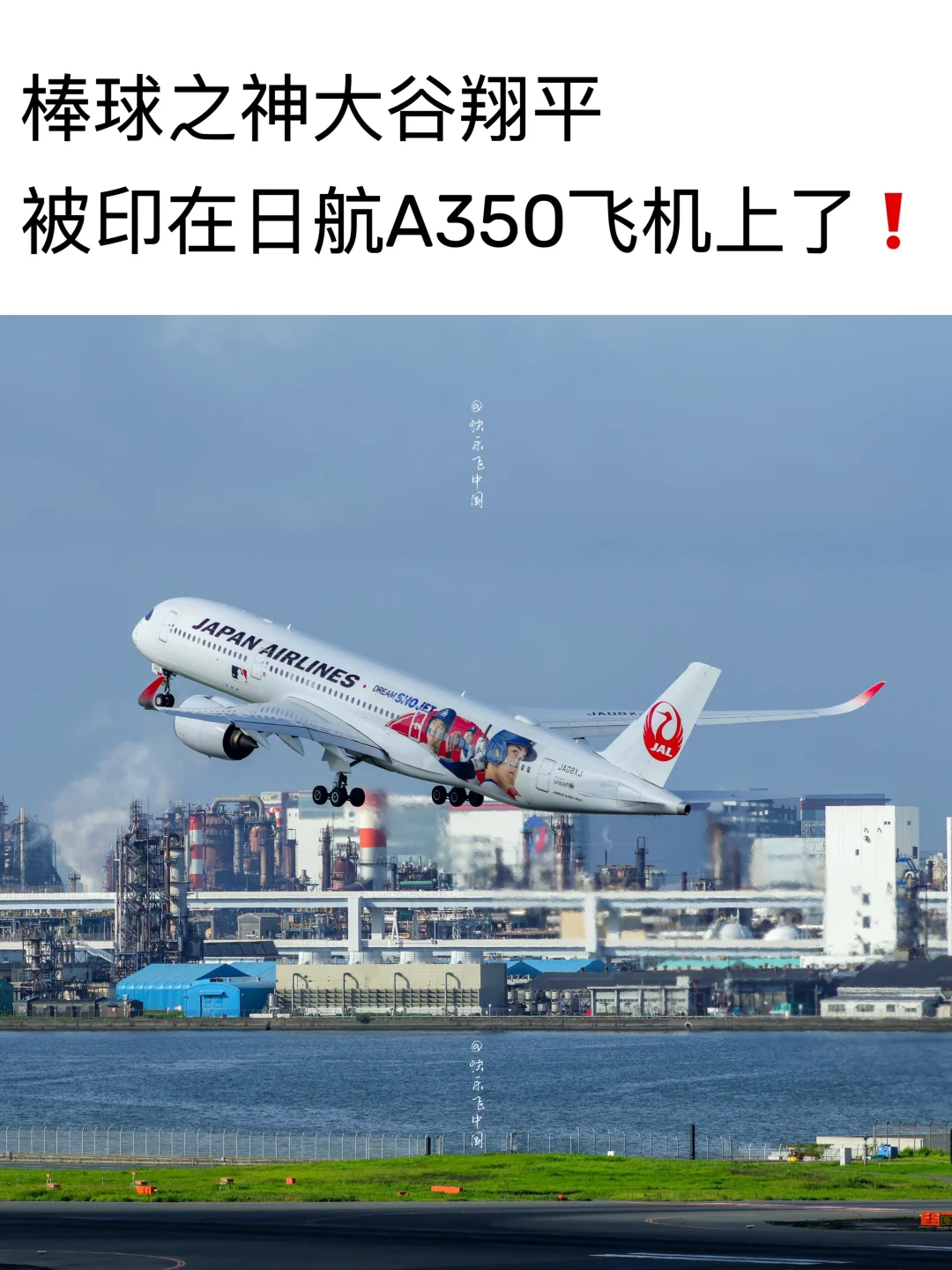 棒球之神大谷翔平，被印在日航A350飞机了❗️