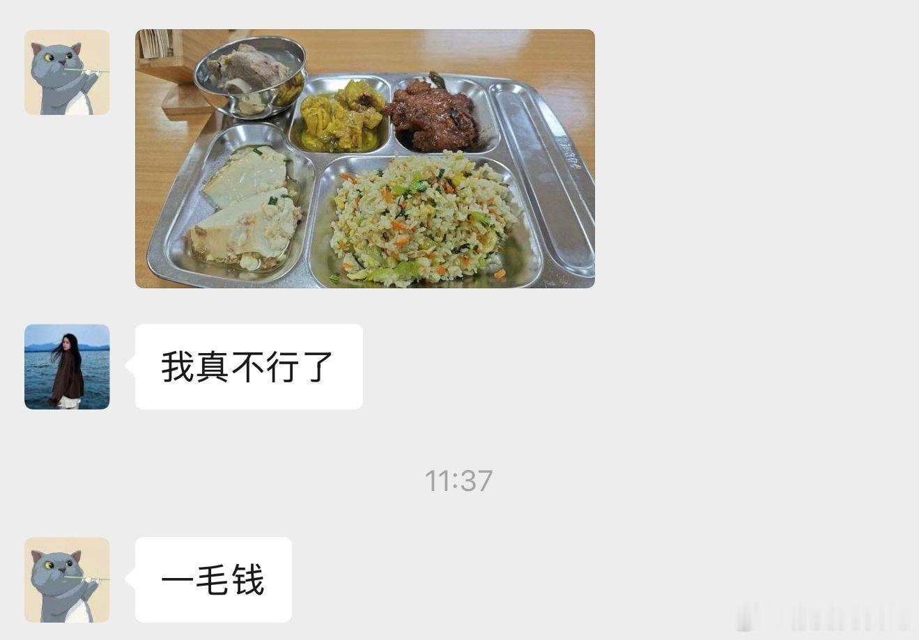 咋这样！难道因为我节前只需要上半天班没在食堂吃就这样错过一毛套餐嘛！！（虽然平常也很便宜但我不允许这样背刺 以及 中秋的鲜肉月饼zhui好吃[吃馕]公务员待遇原来这么好 ​