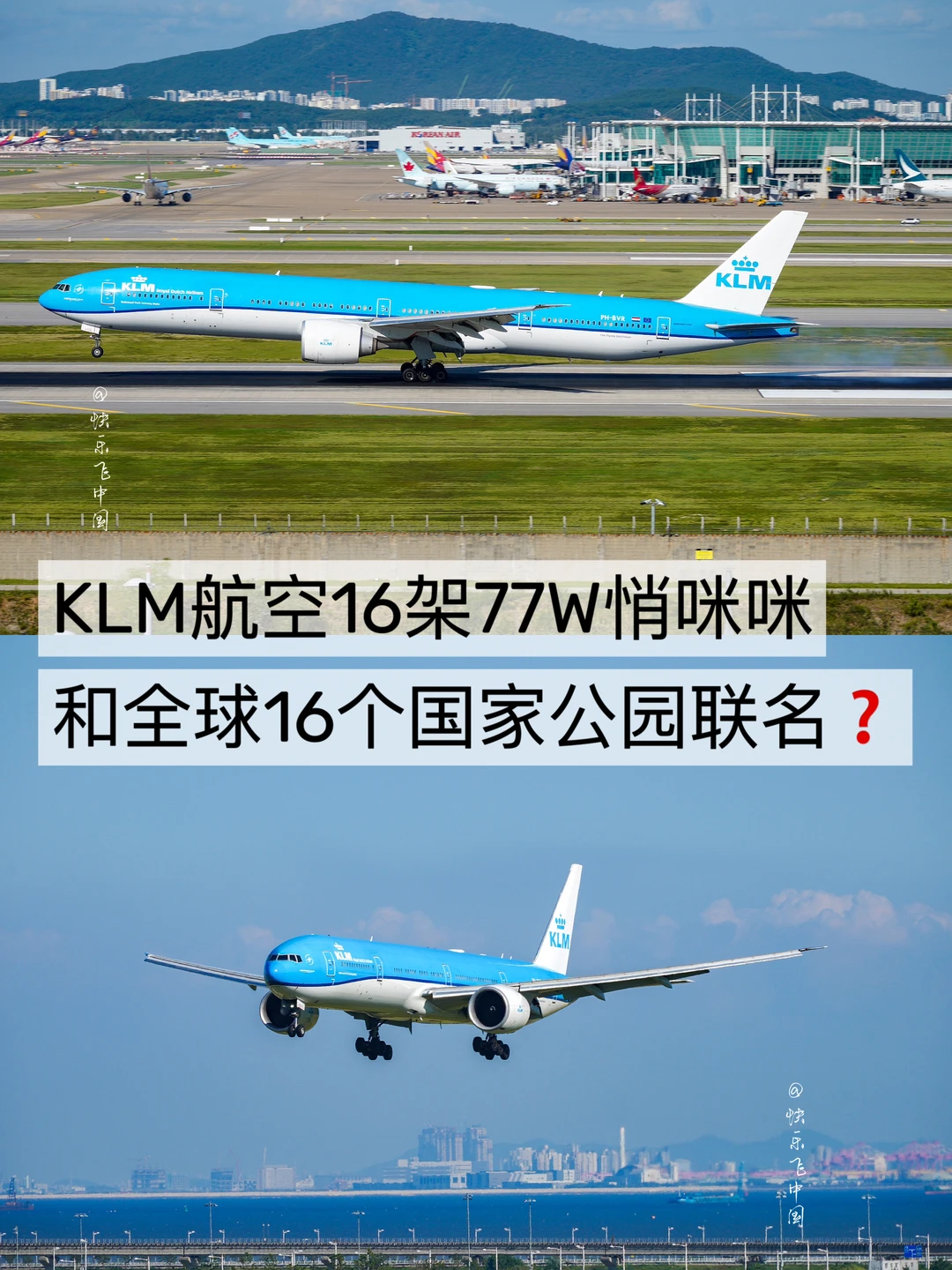 KLM❗️和16个国家公园联名，不宣传你糊涂啊❗️