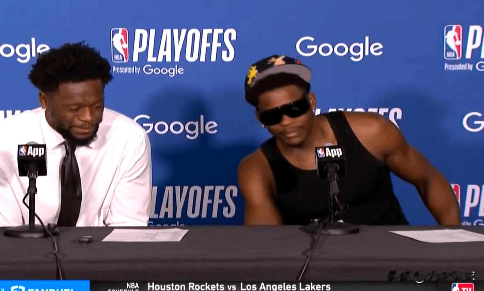 爱德华兹谈防守约基奇：  “我告诉戈贝尔。”  “防守约基奇时。”  ...