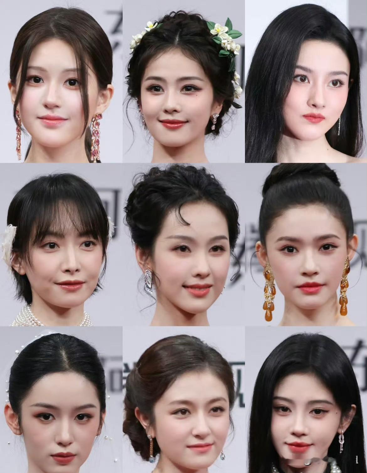 女明星星光大赏怼脸图来了，谁的颜抗住了？  女明星依次是 ​：赵露思...