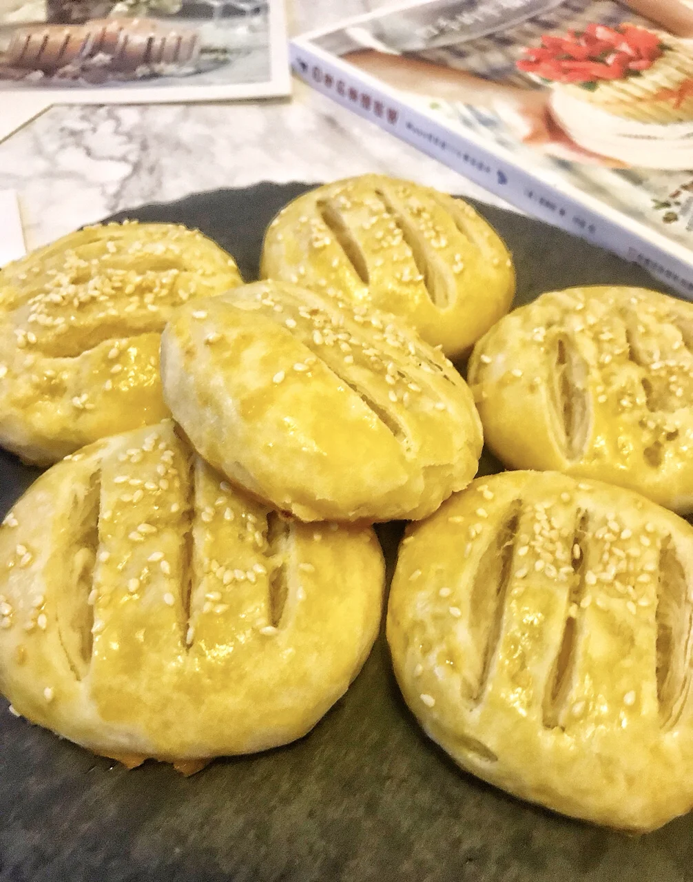 ㊙不用醒发❗️不用出膜❗️一碰就掉渣的椰蓉馅老婆饼⚠️快手版