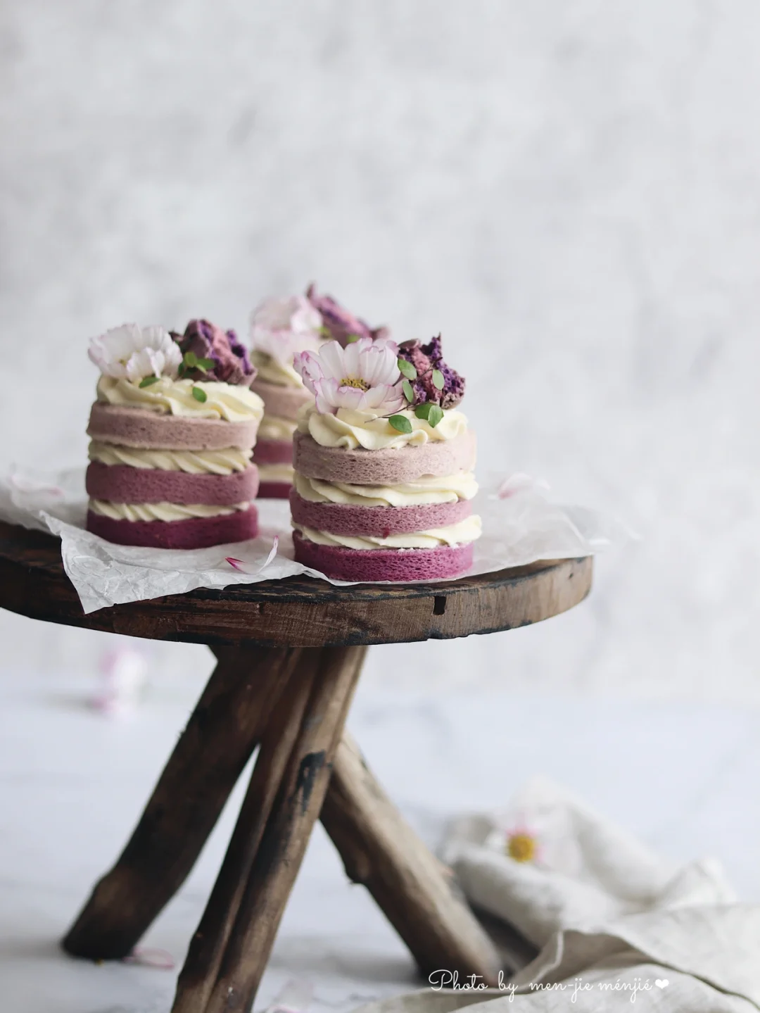 💜INS风|渐变梦幻紫奶油蛋糕🍰下午茶甜品