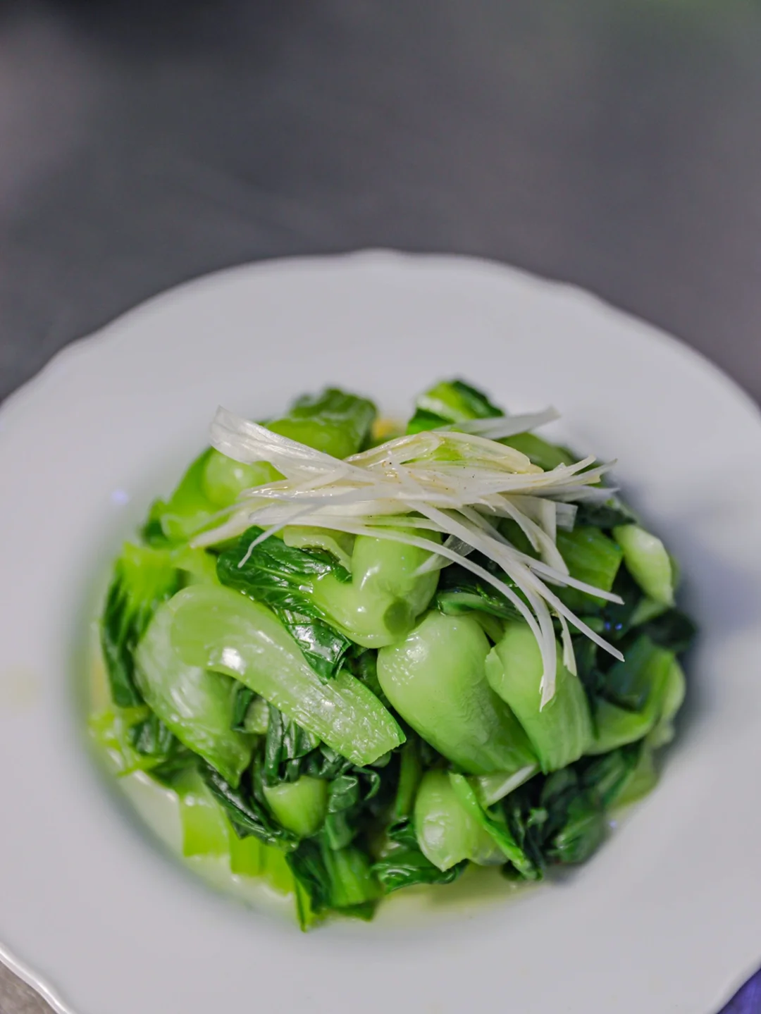 春日护肝减脂小凉菜｜葱丝炝菜心