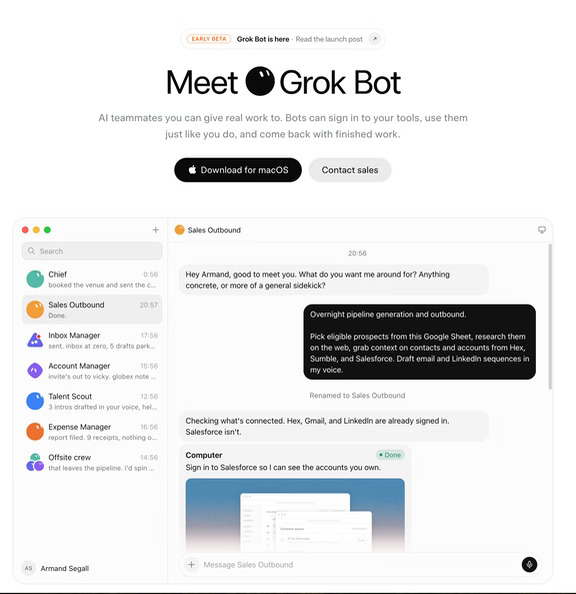 cursor用户都去试试Grok Bot吧