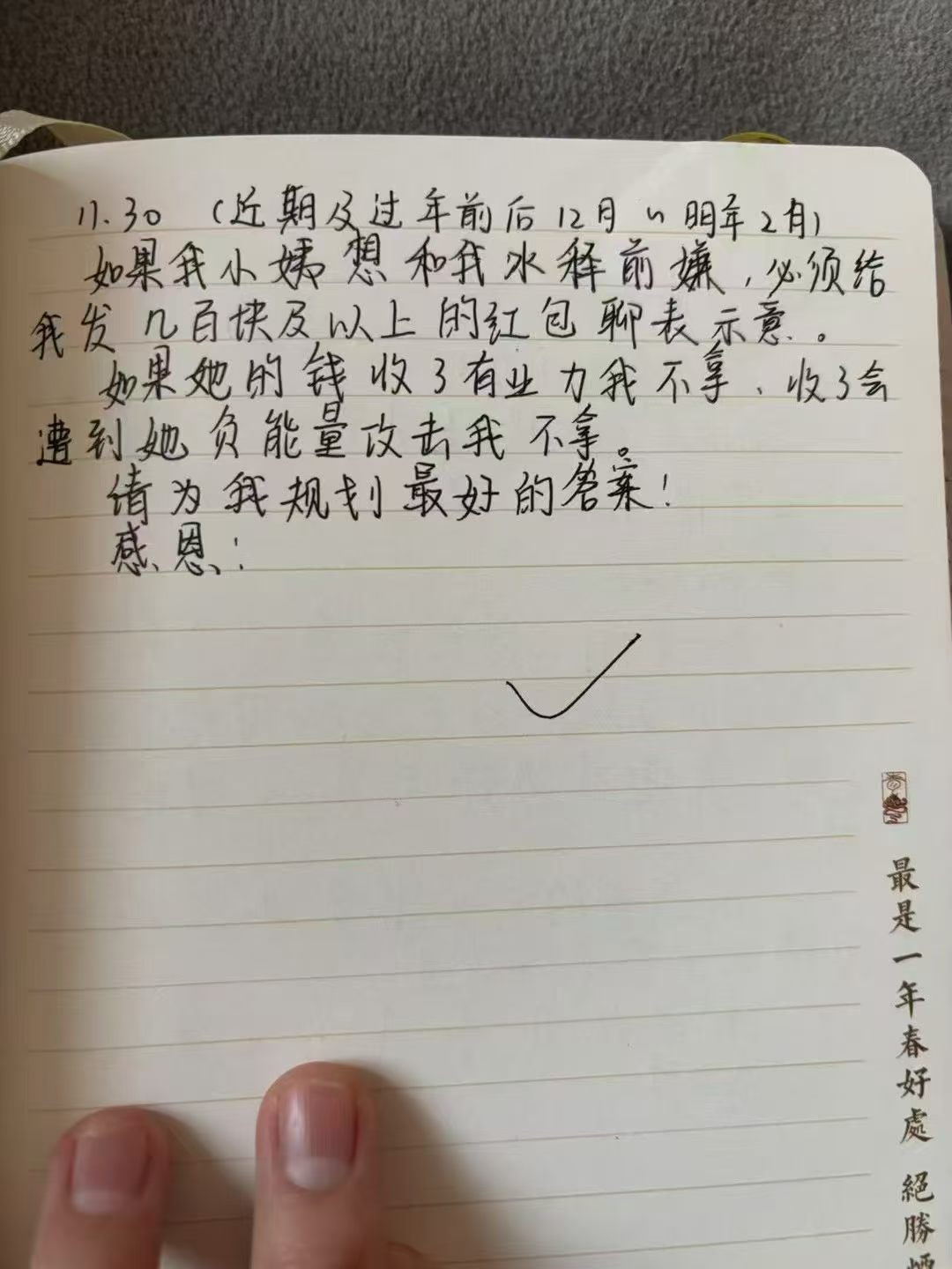 📝许愿本牛总有它的原因三个月就写完半本要求返场打勾的都实现了 真的很灵 因为实现力度真的很大，2024年就要求我赶紧返场！ ​​​