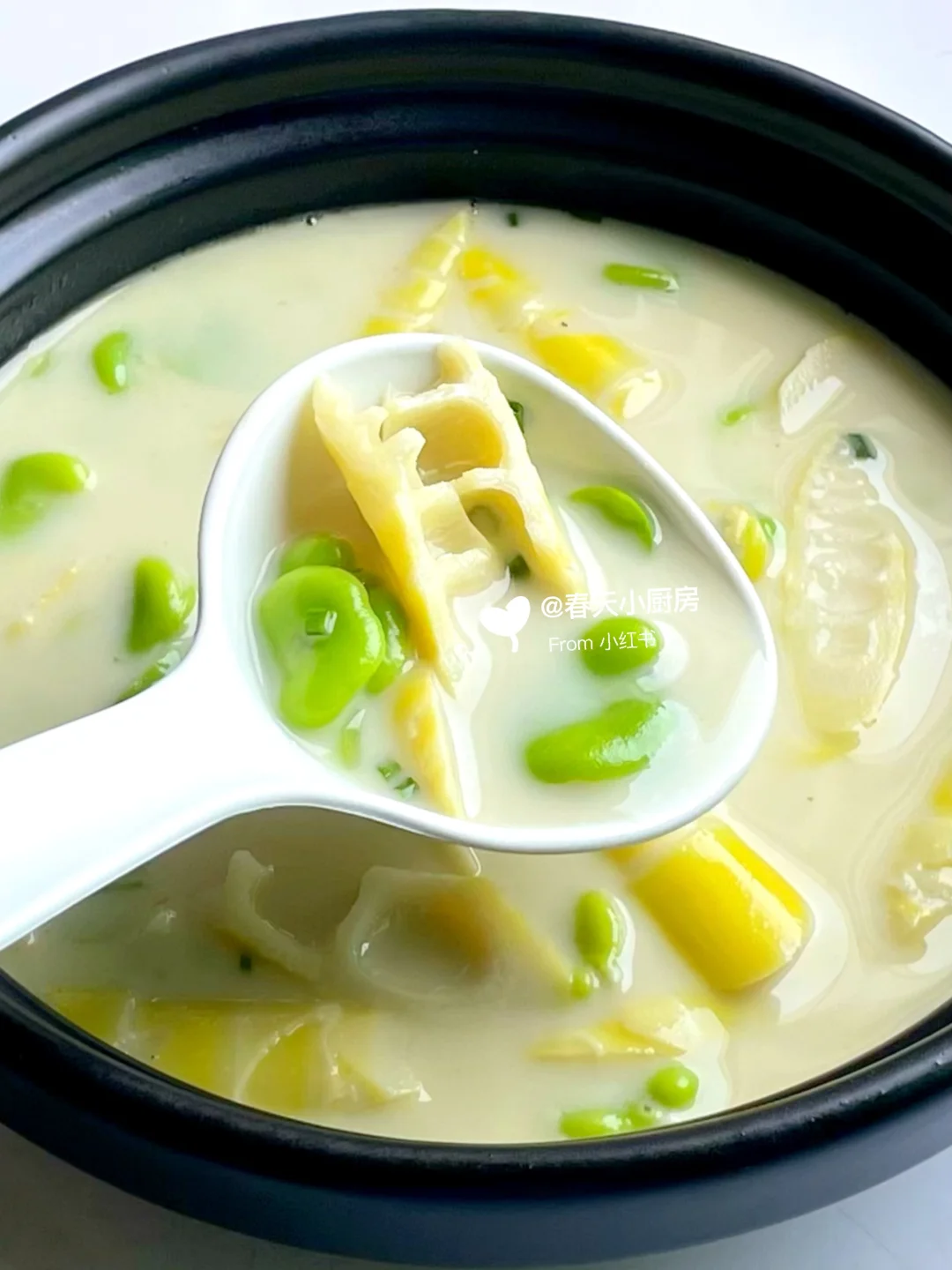 鲜掉眉毛！鲫鱼春笋蚕豆汤🍃春天必喝的白汤