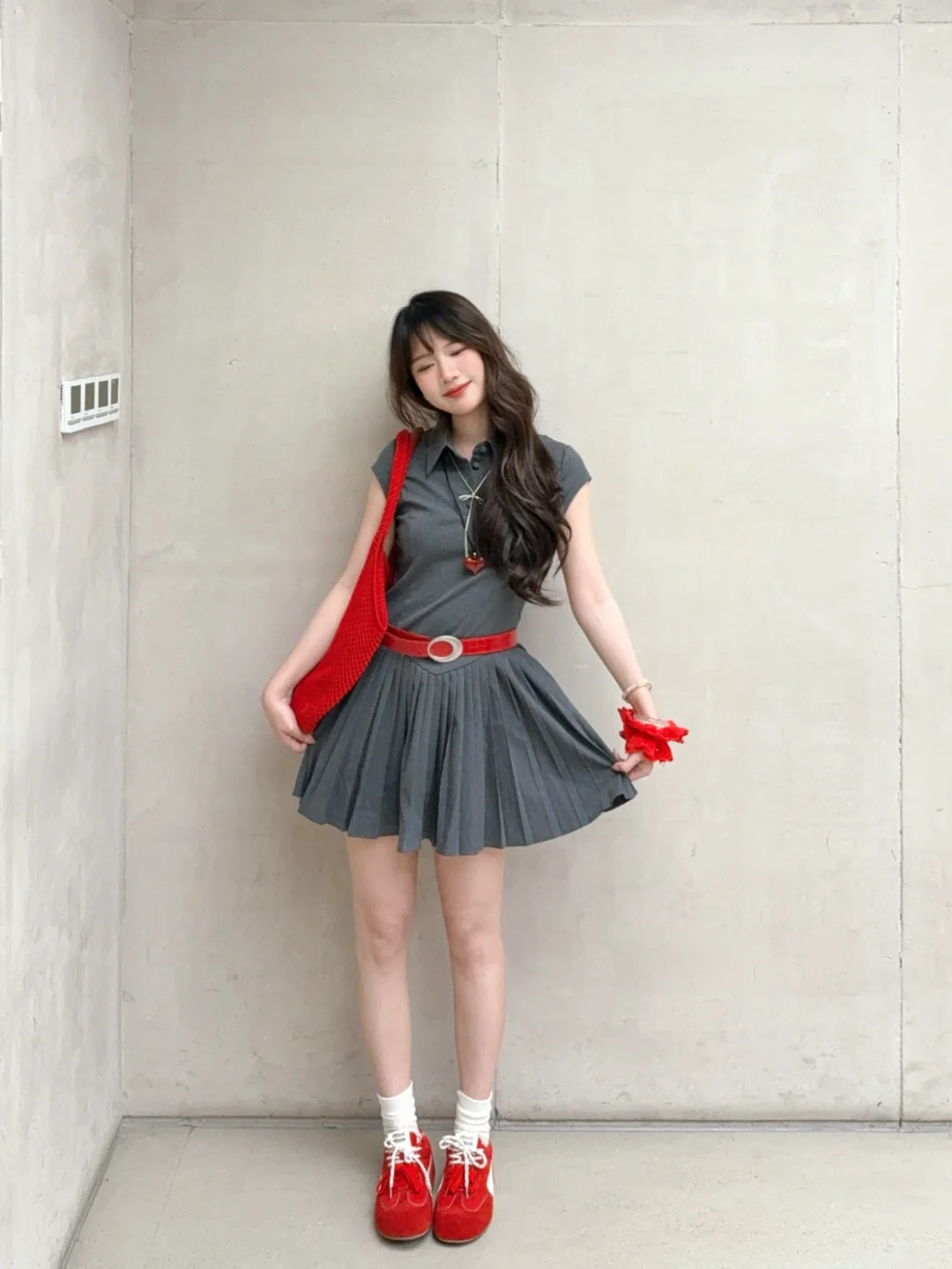 💰79的基础款小灰裙