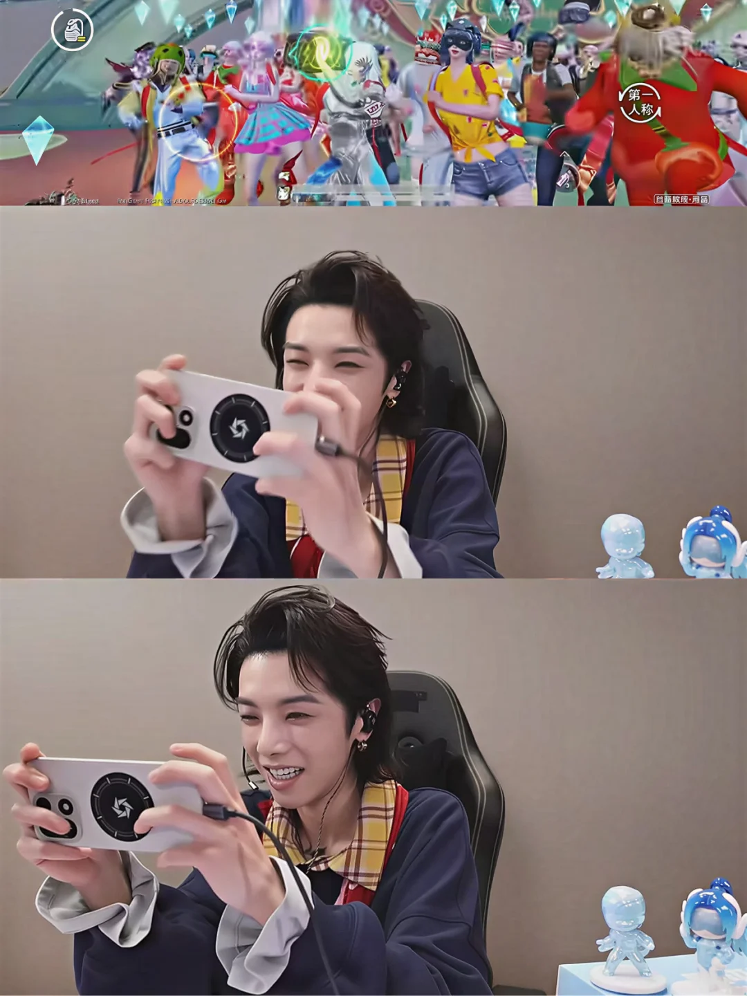 华晨宇打游戏也用安卓机嘛