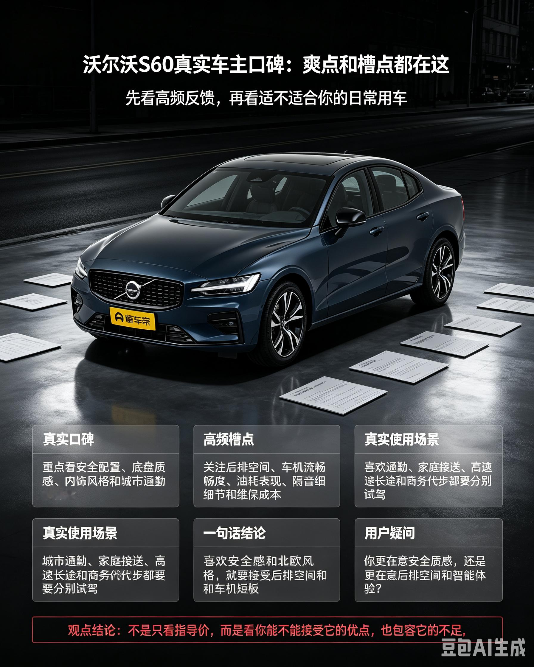 沃尔沃S60真实车主爽点槽点全说清