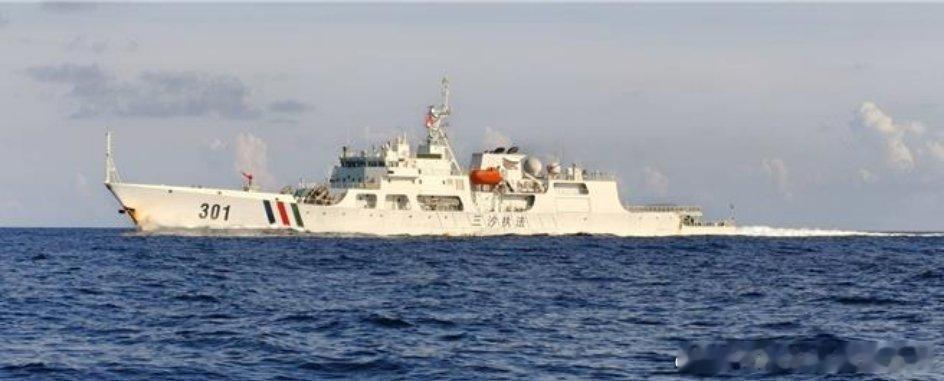 【中国海警在南沙太平岛海域执法】 台湾海巡署称，6月11日上午7点25...