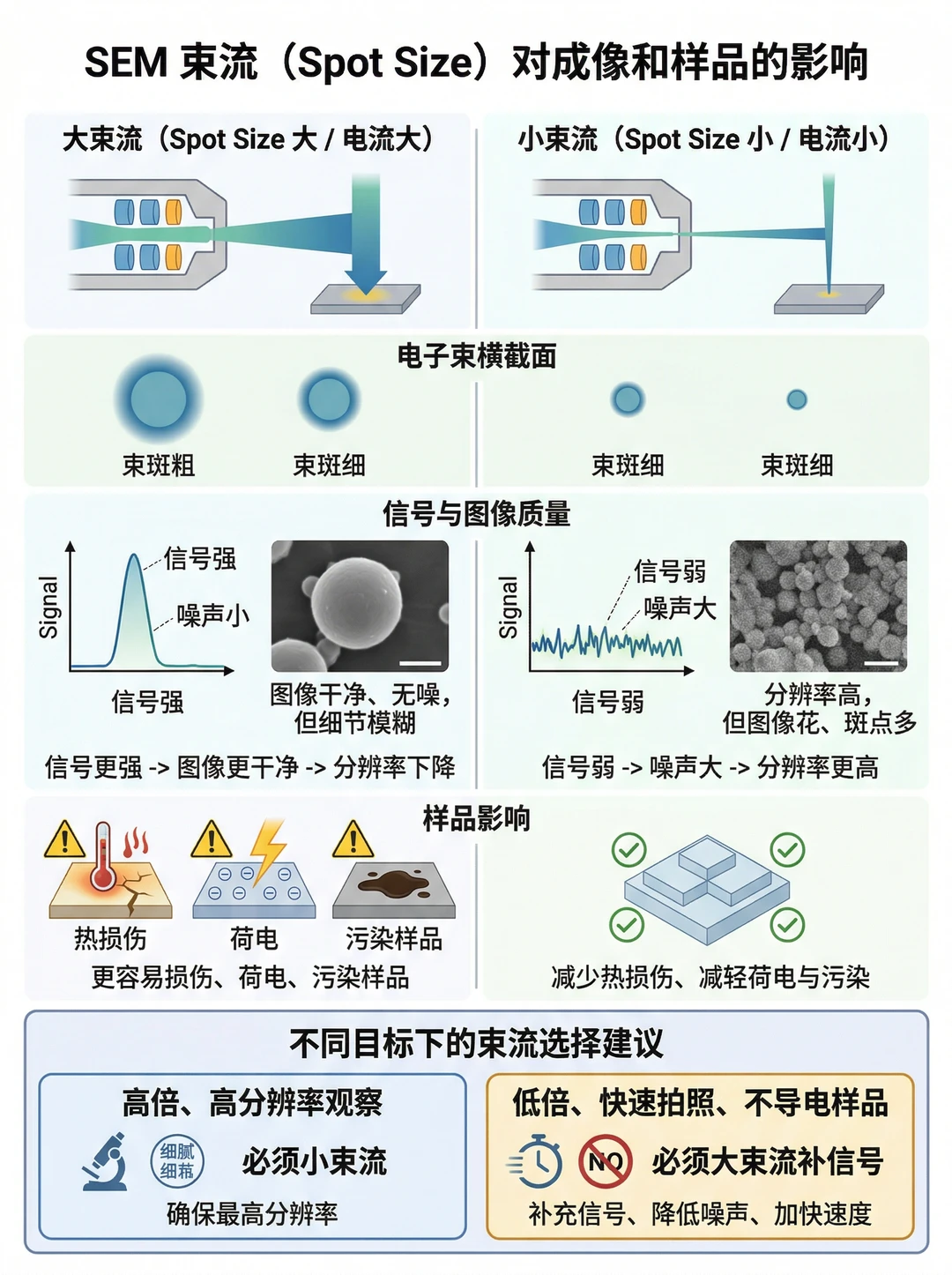 收藏级！SEM参数总结，解析为什么拍不清图