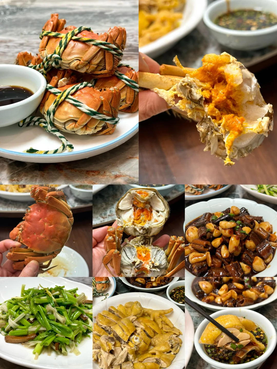 赶在大闸蟹快结束的时候去吃了个农家乐