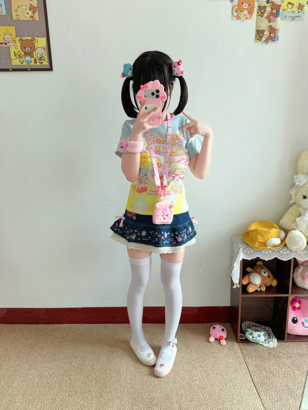 #萌妹子 #童趣服 #幼猫兔兔 其实小猫很爱你 但小猫开口后会变成喵喵喵 ˵>ㅿ