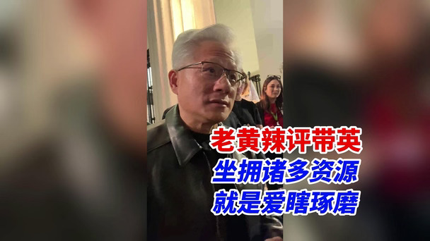 老黄语重心长给英国上课：你们明明有一百万种赢下比赛的姿势，却偏偏选择弹幕最多的打法！#黄仁勋 #英伟