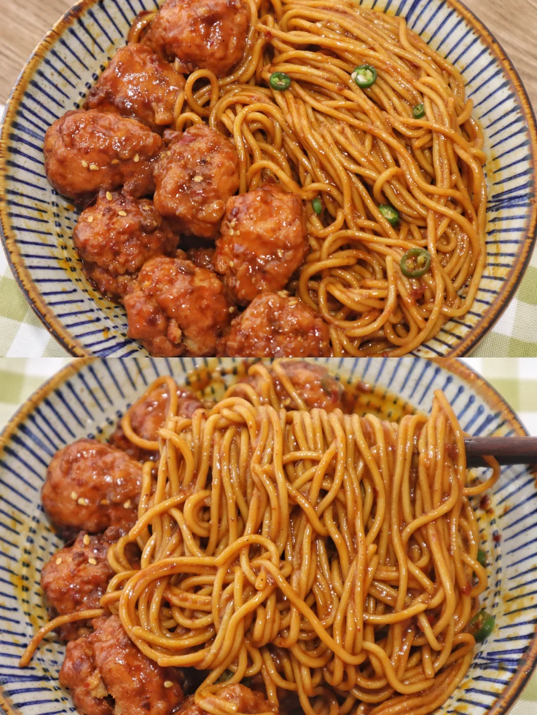 无敌过瘾的虾滑拌面‼️麻麻辣辣也太好吃了吧