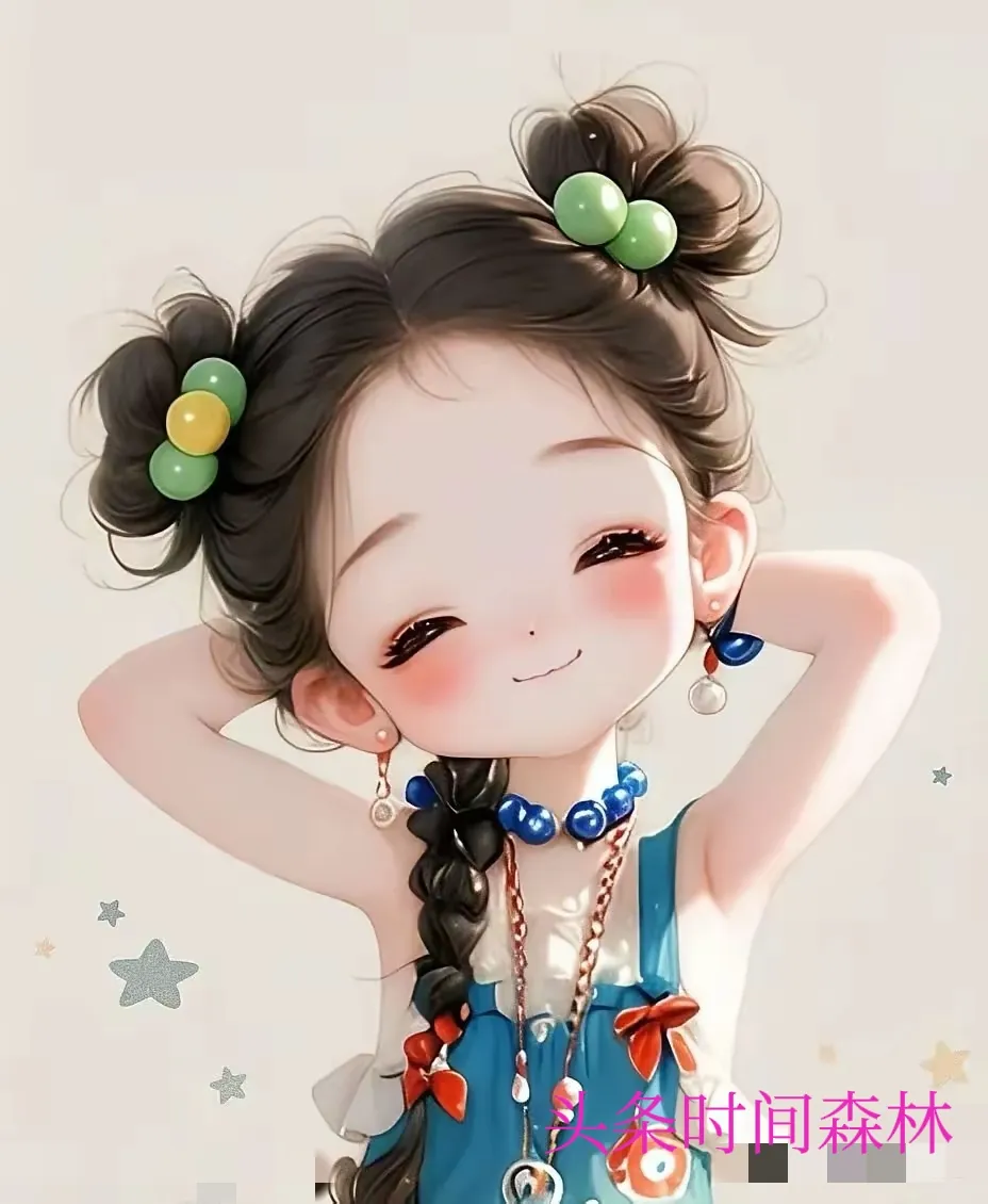 元气少女就像时光里的精灵。想象一下，在梦幻森林中，一位扎着可爱星形发饰...